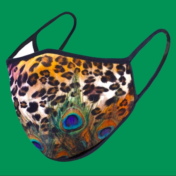#1 Made in USA Leopard Peacock Reusable Face Mask - Picture 10 of 10